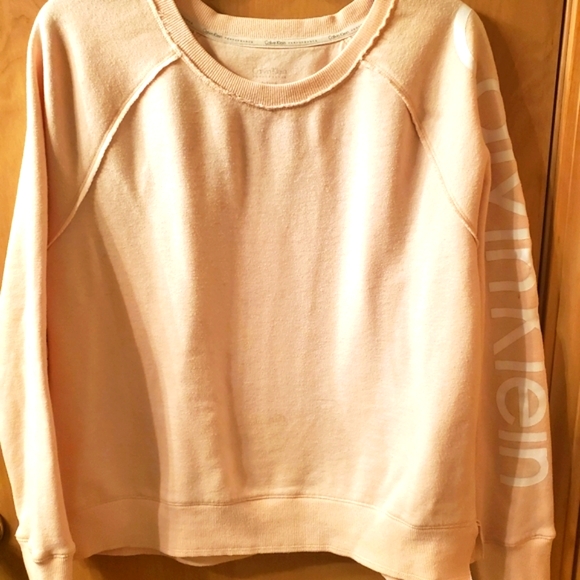 Calvin Klein Performance Tops - Calvin Klein performance sweatshirt, light pink, soft size XL
